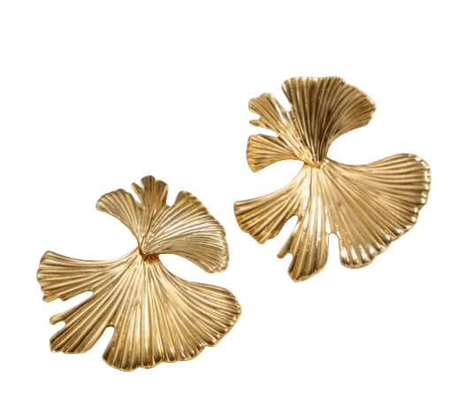 Boucle d'oreille Ginkgo
