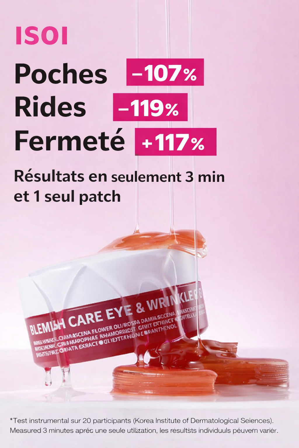 ISOI – Bulgarian Rose Blemish Care Eye & Wrinkle Patch (90 sheets)