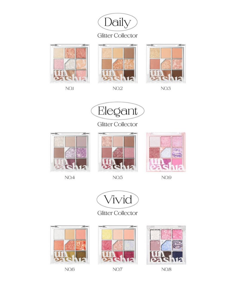 UNLEASHIA – Glitterpedia Eye Palette (9 Types)