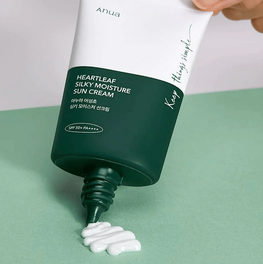Anua – Heartleaf Silky Moisture Sun Cream SPF50+ PA++++ (50 ml)