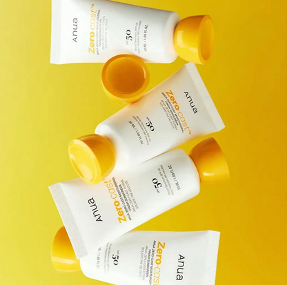 Anua – Zero-Cast Moisturizing Finish Sunscreen SPF50+ (50 ml)