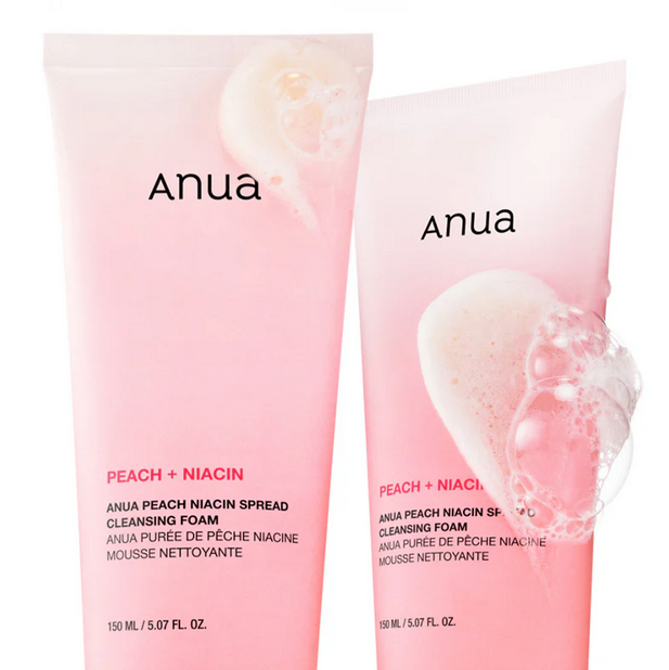 Anua – Peach Niacin Spread Cleansing Foam (150 ml)