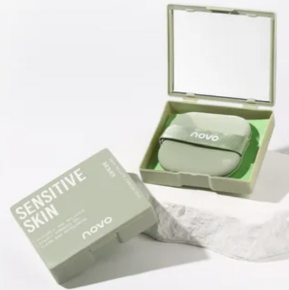 NOVO - Skin-Friendly Blotting Paper (with Mirror) / Refill [Green (100 sheets) - Mini Case]