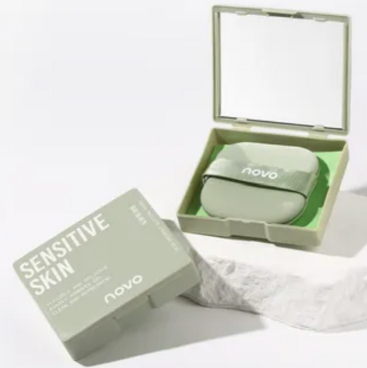 NOVO - Skin-Friendly Blotting Paper (with Mirror) / Refill [Green (100 sheets) - Mini Case]