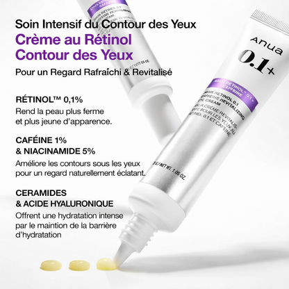 Anua – Retinol 0.1 Caffeine Revitalizing Eye Cream (30g)