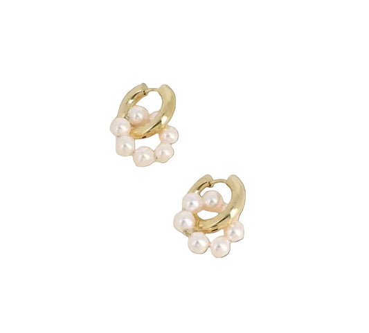 Boucle d'oreille Perle résine